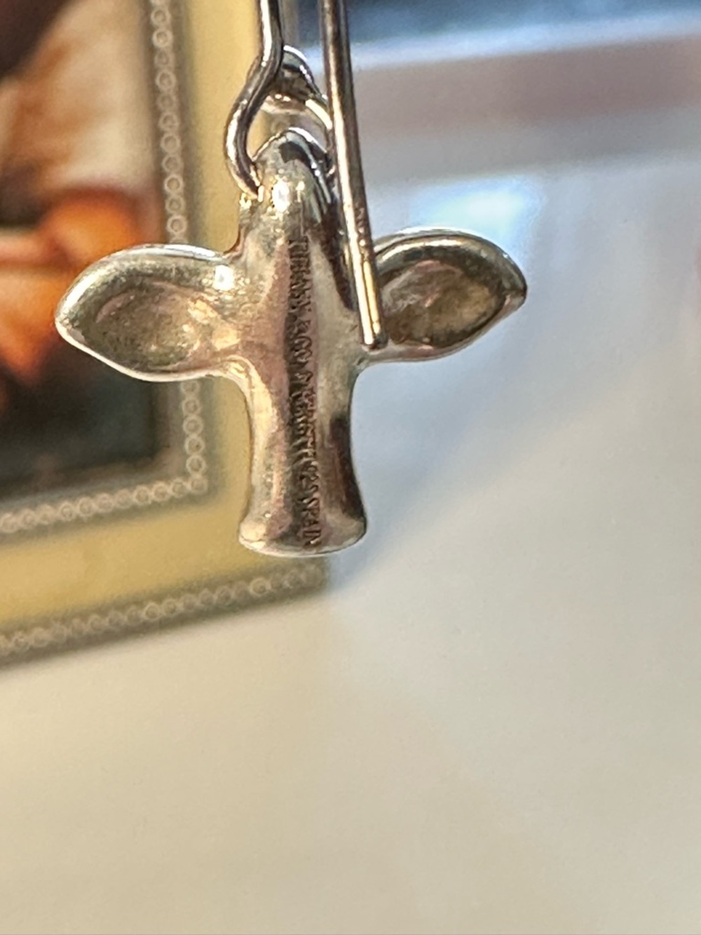 Tiffany & Co Elsa Peretti Dove Earrings Sterling Silver w Box - Picture 9 of 11